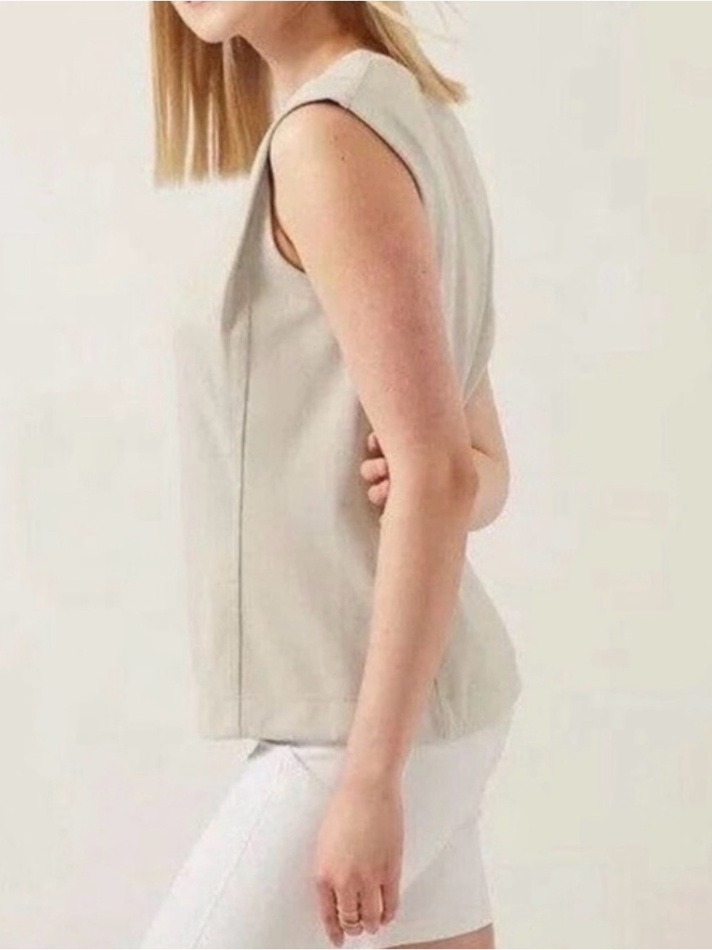 ATHLETA Seasoft sleeveless Sweatshirt sporty athleisure casual minimalist